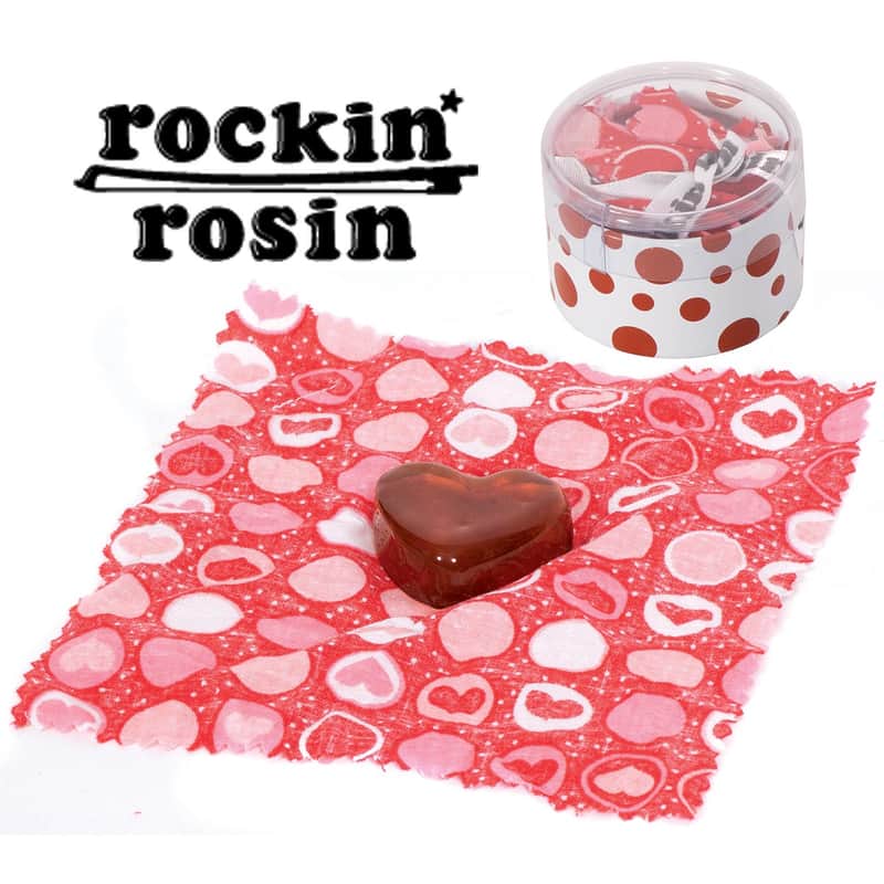 Rockin Rosin Rockin' Rosin: Heart-Shaped for Violin, Viola, Cello, & String Bass Student Bows image 1