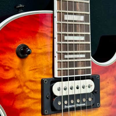 Dean Dean Thoroughbred Select Floyd Quilted Maple 2021 - Natural Black Burst image 5