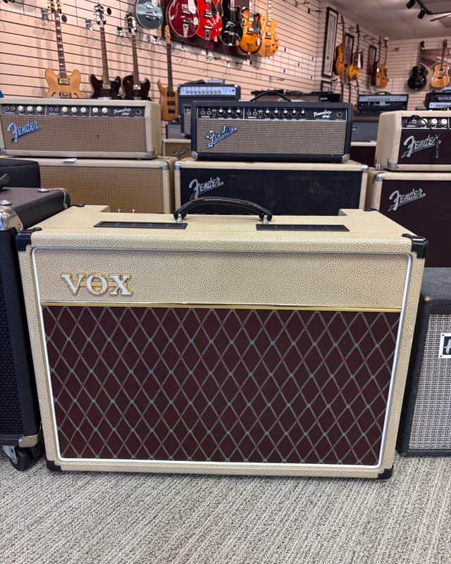 Vox AC15C1-TN Limited Edition Custom 2-Channel 15-Watt 1x12" Guitar Combo 2016 - Cream Bronco image 1