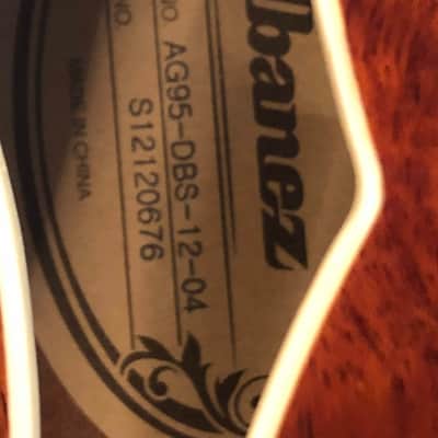 Ibanez AG95-DBS Artcore Expressionist 2013 - 2018 - Dark Brown Sunburst image 10