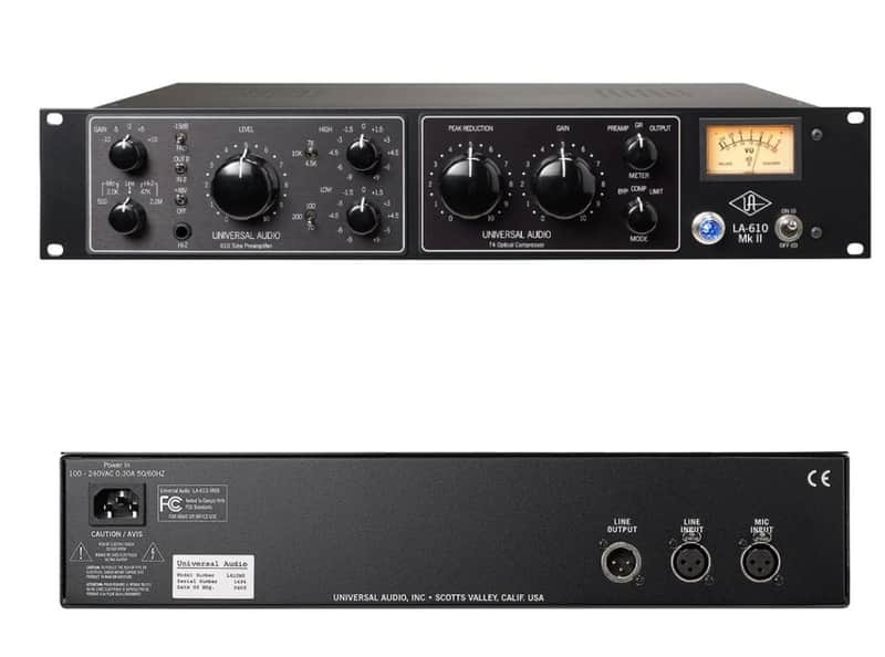 Universal Audio LA-610 MkII Tube Channel Strip 2008 - Present - Black image 1