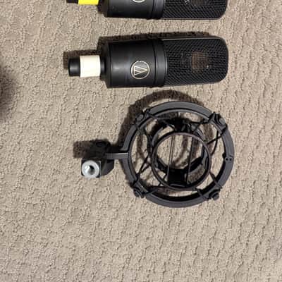 [PAIR] Audio-Technica AT4040 Large Diaphragm Cardioid Condenser Microphone 2010s - Black image 2
