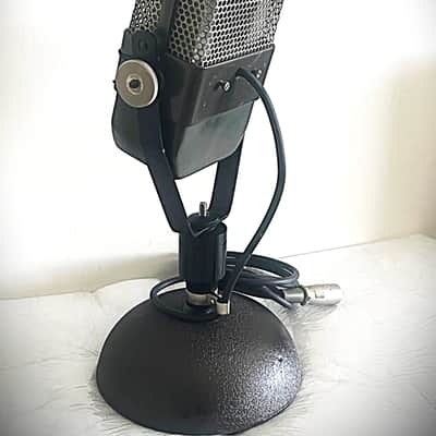 SUPER RARE! 1940's MARCONI Model AXB Ribbon Microphone, BBC w/stand works great image 9