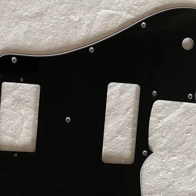 Custom Guitar Pickguard Fits US 72 Standard Deluxe Re-Issue P90/PAF Pickups,3 Ply Black image 2