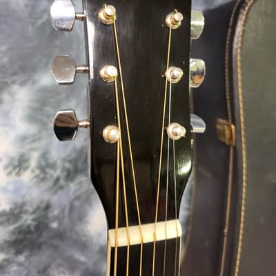Used 1990's Harmony Korea Dreadnought Pro SEtup New Strings Original Deluxe Soft Shell Case image 7