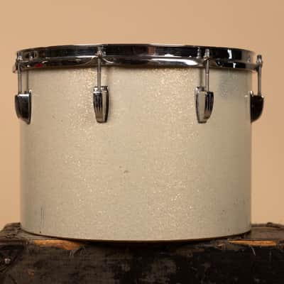 1970s Ludwig 10x14 Silver Sparkle Concert Tom image 7
