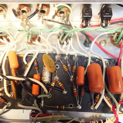 Fender Deluxe Reverb 1982 blackface factory hand wired  22-Watt 1x12" image 22