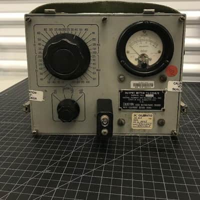 Vintage US Army TS-585 C/U Audio Output Level Meter, With Lid #2 image 1