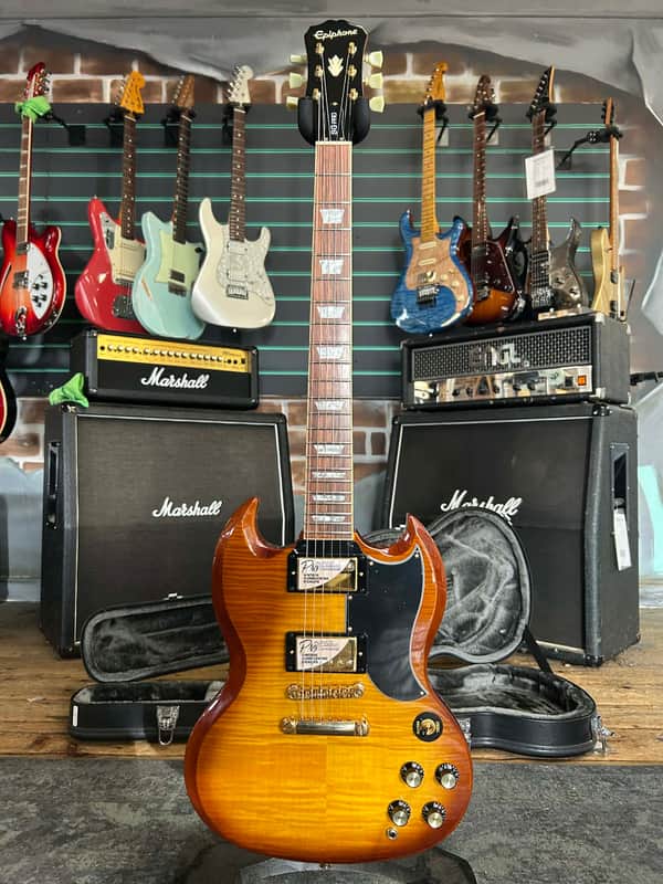 Epiphone G-400 Deluxe Pro SG Honeyburst 2019 Electric Guitar | Reverb