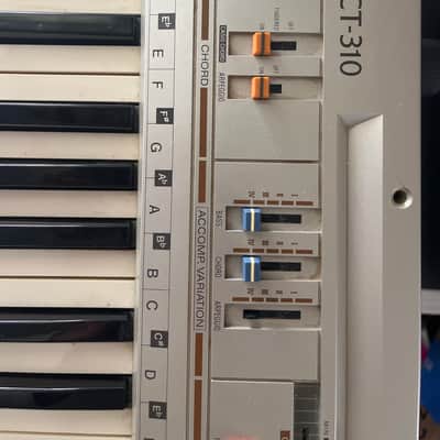 Casio CT-310 Casiotone 49-Key Synthesizer 1980s - Silver image 4