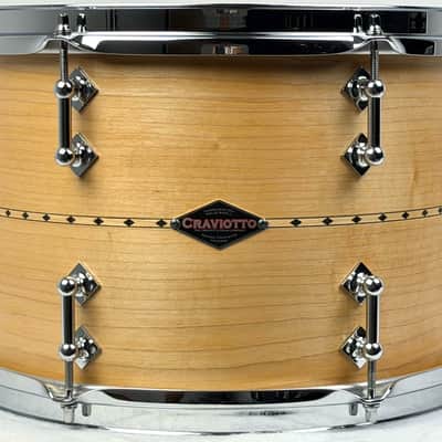 Craviotto 22/13/16" Custom Shop Solid Maple Drum Set - Maple Inlay Bild 9