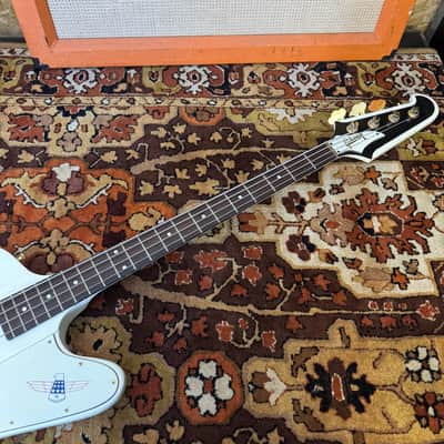 Vintage 1977 Gibson Thunderbird White Bicentennial Bass Guitar *Upgraded* 1970s image 9