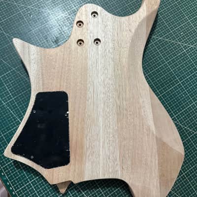 HH Headless Mahogany Guitar Body, Flame Maple Veneer image 6