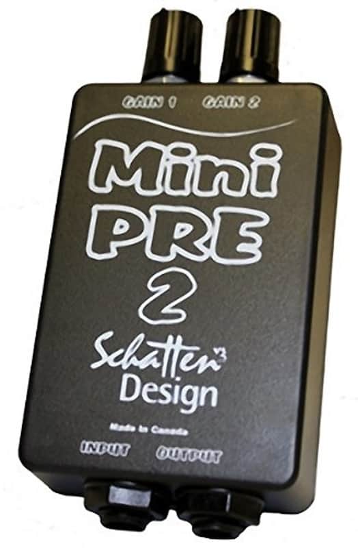 Schatten Mini Pre 2 Dual Channel Belt-clip Guitar/Instrument Preamp for Mic/Pic image 1