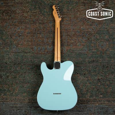 2023 Fender FSR Hybrid II Telecaster Daphne Blue w/ Matching Headstock Made in Japan image 4