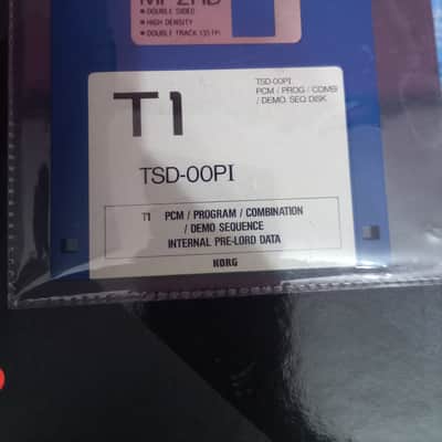 KORG T1 TSD-00PI INTERNAL PRE LOAD DATA PCM FLOPPY WORK TEST ORIGINAL 1989 JAPAN