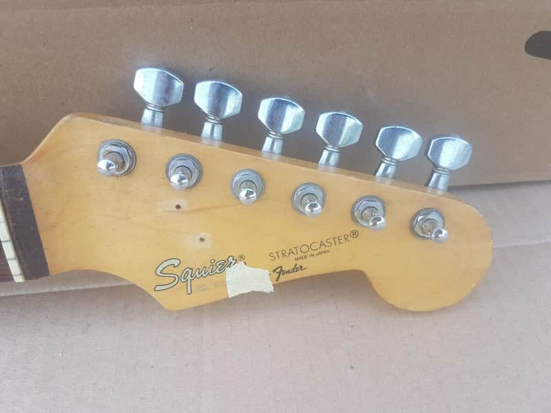 1986 SQUIER by FENDER STRATOCASTER NECK made in JAPAN ROSEWOOD image 1
