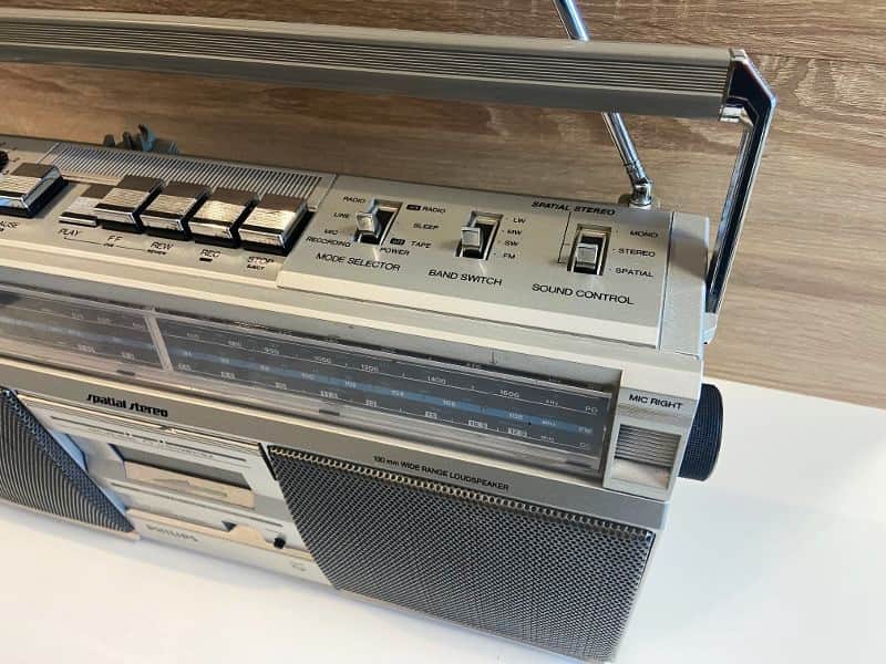 Boombox Vintage Philips Compo 08234 - Radio Cassette - Fonctionnelle - Années 80