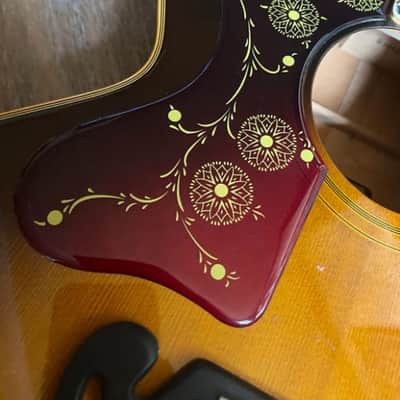 J200 vintage style right hand BIG RED pickguard HANDCRAFT image 5