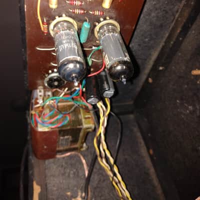 Vintage 60s SELMER VANGUARD 1x12 amp 1960s Mullard Brimar tubes image 16