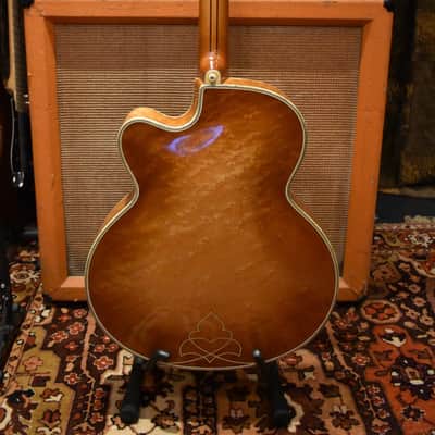 Vintage 1958 Hofner Committee Acoustic Birds Eye Maple Archtop Guitar w/ Case image 9