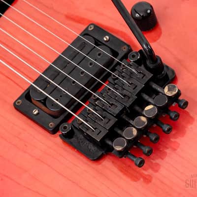 1980s ESP Custom Shop Vintage Superstrat “T. Shibahara” Pink Sunburst w/ Floyd Rose, Dimarzio & Case image 8
