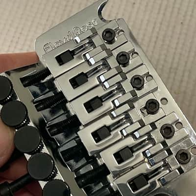 2000's Schaller Made in Germany Chrome Original Floyd Rose Tremolo Bridge & Arm Set, Brass Block image 19