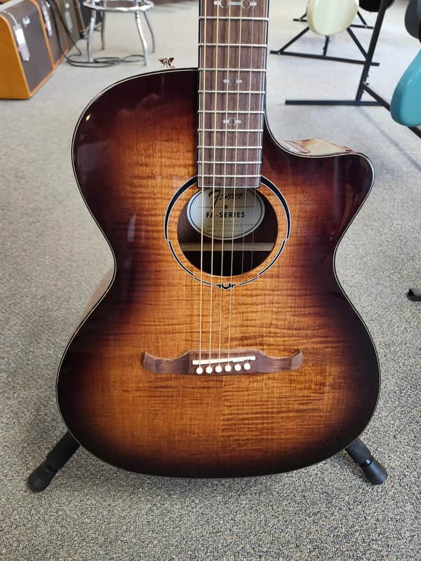 Used Fender FA-345CE Auditorium Acoustic-Electric Guitar - 3-Color Tea Burst image 1