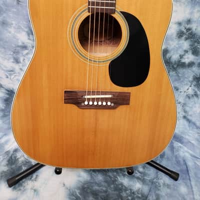1975 Air Line Adjustable Bridge Dreadnought Flat Top Western Guitar Original Soft Shell Case image 2