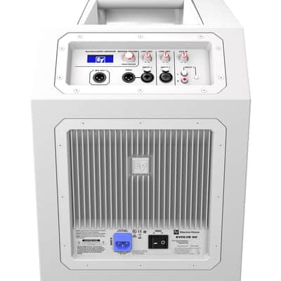 (2) Electro-Voice Evolve 50 White Portable Column PA System with Bluetooth Duo Package (Demo Unit) image 3