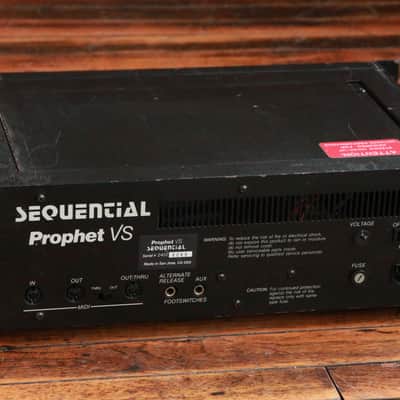Sequential Prophet VS Rackmount 8-Voice Polyphonic Synthesizer 1986 - 1987 - Black image 9