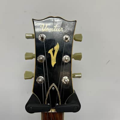 Vintage Ventura Hollow Body Electric Guitar Made in Japan with Case ES-175 Style image 4