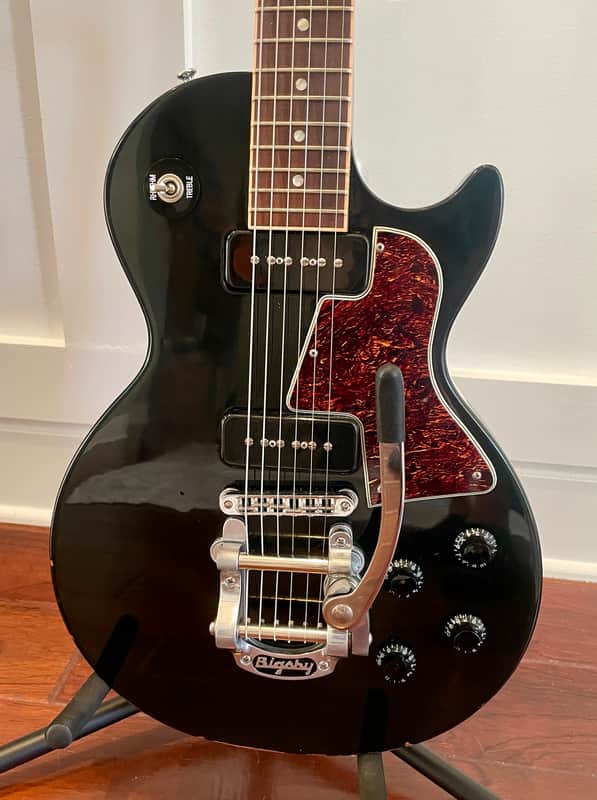 Gibson Les Paul Special P-90 2012 Ebony – Upgraded Bigsby B7 & Pro