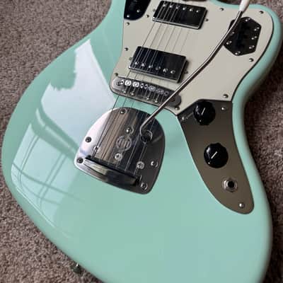 Fender Vintera '60s (Mastery and Lollar upgrades w case) Jaguar Modified HH with Pau Ferro Fretboard 2019 - 2023 - Surf Green image 4
