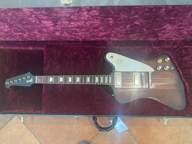 Gibson Custom Shop Johnny Winter Signature 1963 Firebird V 2008 - Tom Murphy Aged Vintage Sunburst image 1