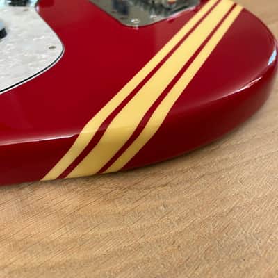 CIJ Fender Mustang Bass Body Racing Competition Trans Red (2008) - LOADED image 12