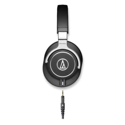 Audio-Technica ATH-M70X Closed-Back Dynamic Professional Studio Monitor Headphones, Black image 2
