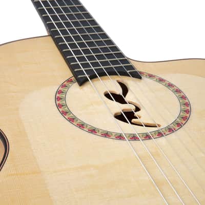 Manuel Rodriguez Signature Legacy Maestro Flamenco FF Sabicas Boca Spruce/Cypress 4/4 Size Cutaway 6-String Classical Acoustic-Electric Guitar w/Luxury Case image 10