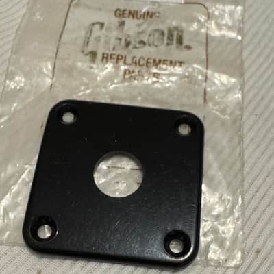 Gibson Input Jack Plate Cover, Les Paul - Black image 2