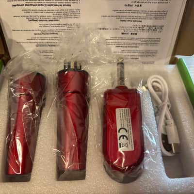 UHF Wireless K-006 Wireless Microphone Set - (2) Transmitters, (1) Receiver - Red - BRAND NEW image 3