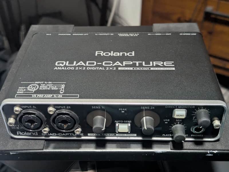 Roland UA-55 Quad-Capture USB 2.0 Audio Interface 2010s - Black image 1
