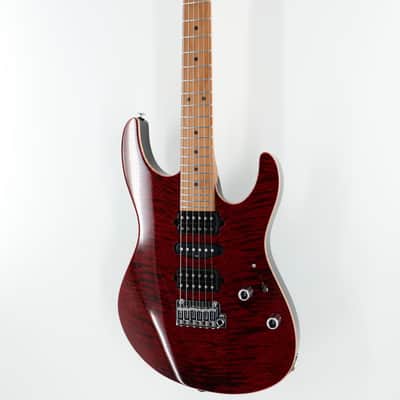 Suhr Modern Plus HSH Electric Guitar - Chili Pepper Red w/Roasted Maple Fingerboard image 3
