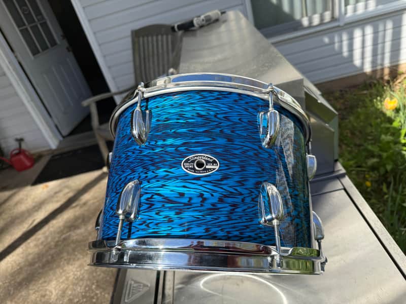Slingerland  1973 9X13 Rack Tom  Blue Onyx image 1