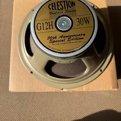 Celestion G12H 70th Anniversary Special Edition 12" 30-Watt 16ohm Guitar Amp Speaker 2020s - Gold image 1