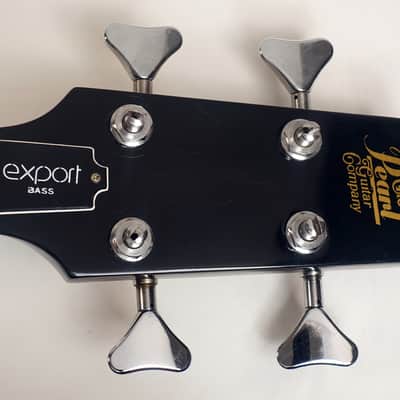 The Pearl Guitar Co. Export Bass Genesis Shape Vintage 1970s Matsumoku Japan Black 70s image 6
