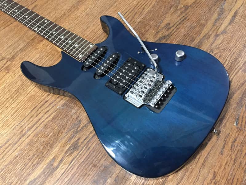 Hamer Centaura CT-21 Floyd Rose, coil tap, Trans Blue image 1