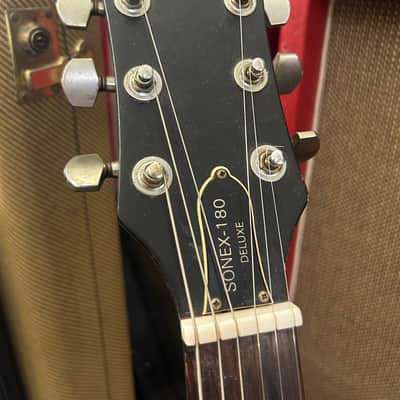 Vintage Gibson Sonex 180 Deluxe 1980 Black image 6