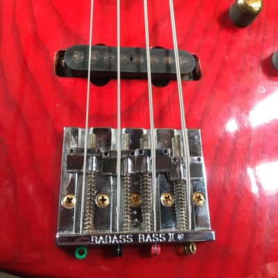 Schecter Jazz Bass 1980's Red image 3