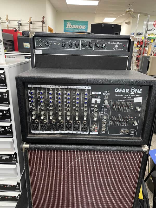 Gear One PA2400 8CH powered mixer 2x400W image 1