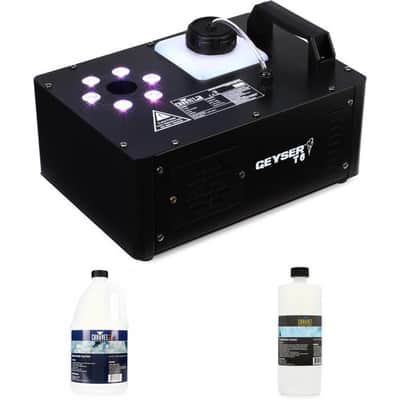 Chauvet DJ Geyser T6 RGB Illuminated Vertical Fog Machine Essentials Bundle image 2